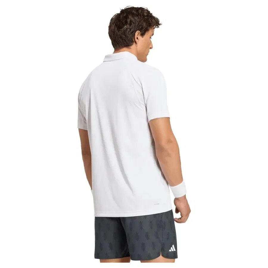 Спортивная футболка Club Graph Polo с коротким рукавом adidas, Белый — фото 3
