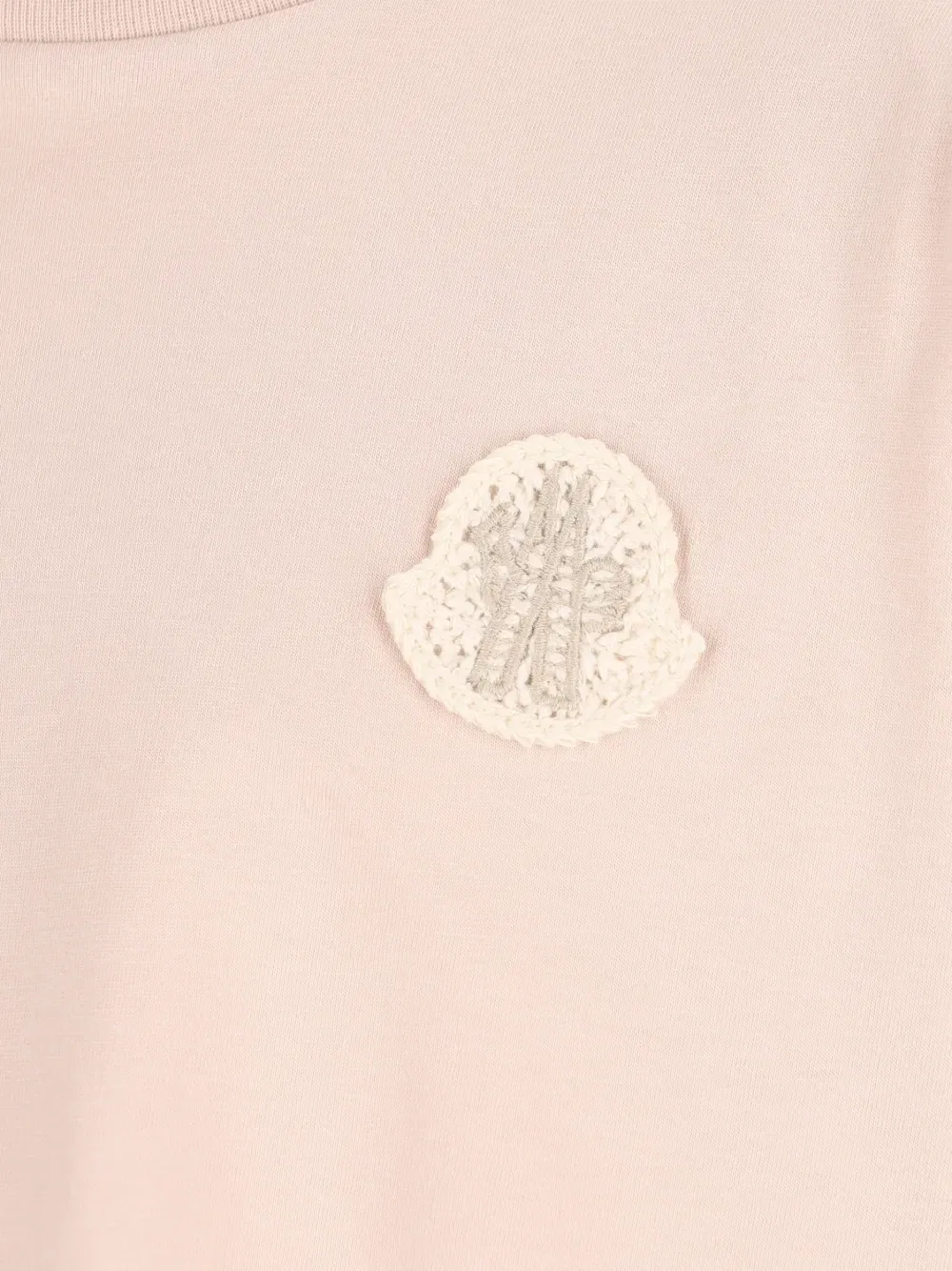 Футболка с логотипом и многослойным дизайном Moncler Enfant, розовый — фото 4