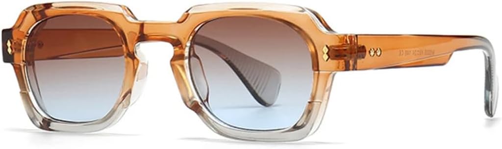 

Солнцезащитные очки с защитой от УФ-излучения UV400 | Панковские градиентные заклепки | Линзы конфетных цветов для занятий спортом на открытом воздухе и вождения DSVIGF, Orange Tea Blue