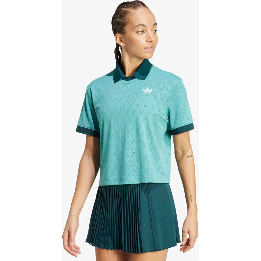 Спортивная футболка-поло с коротким рукавом POLO PRO adidas, Бирюзовый