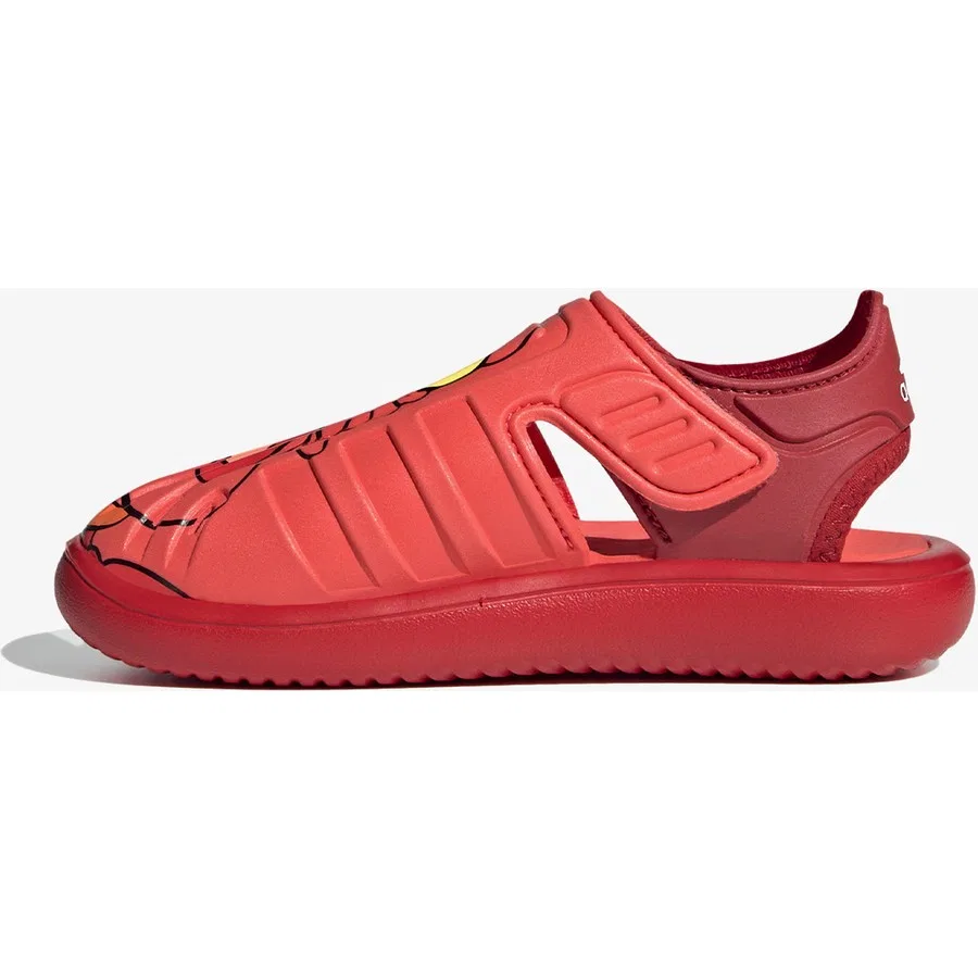 Детские сандалии с закрытым носком с принтом Sebastian adidas, Красный — фото 4