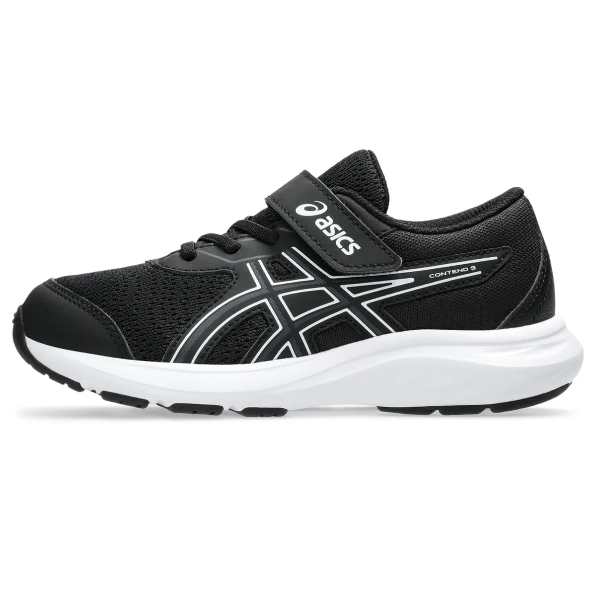Детские кроссовки для мальчиков с принтом Contend 9°c ASICS, Black White