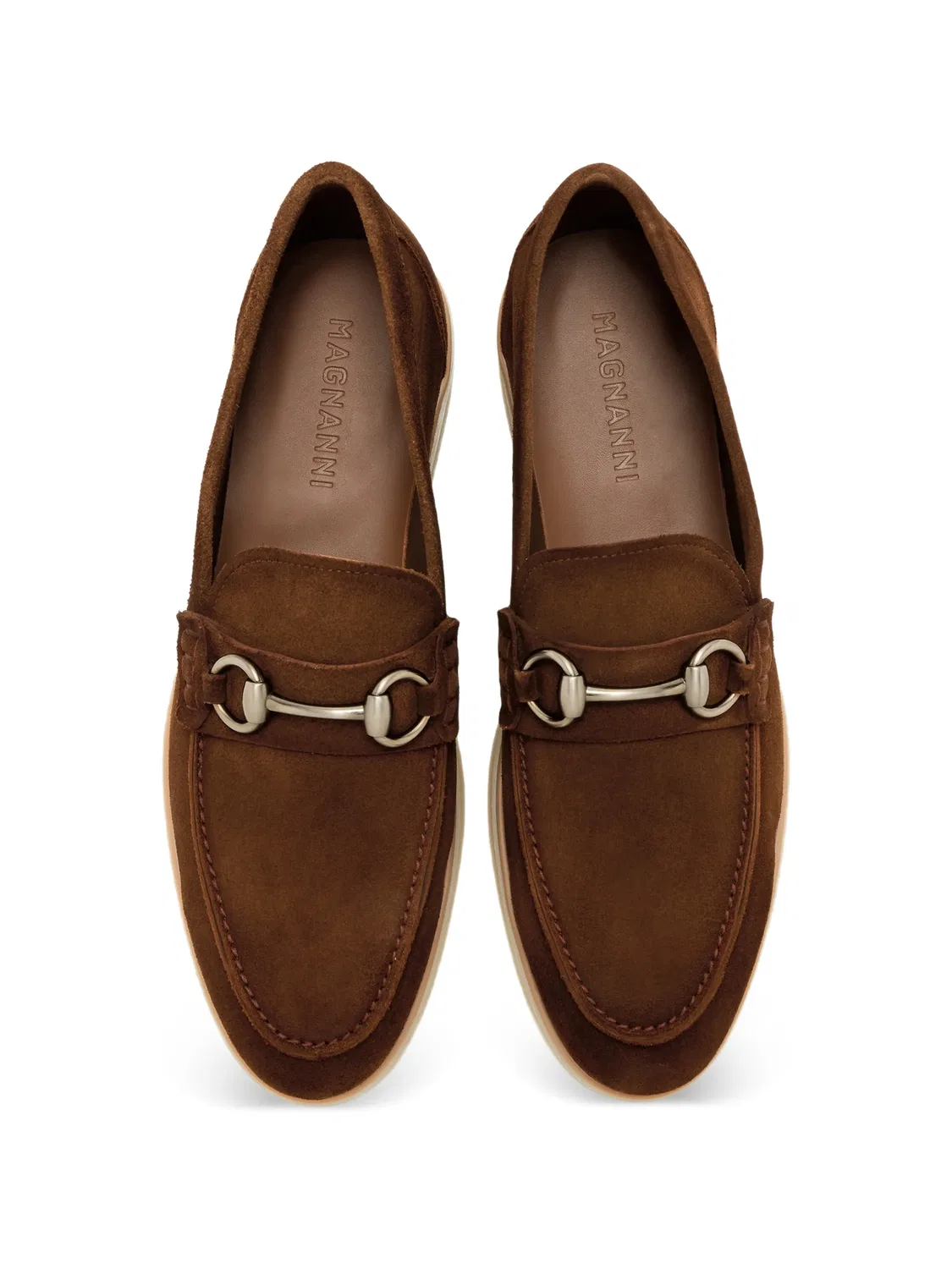 Пенни-лоферы с закругленным носком Magnanni, коричневый — фото 2