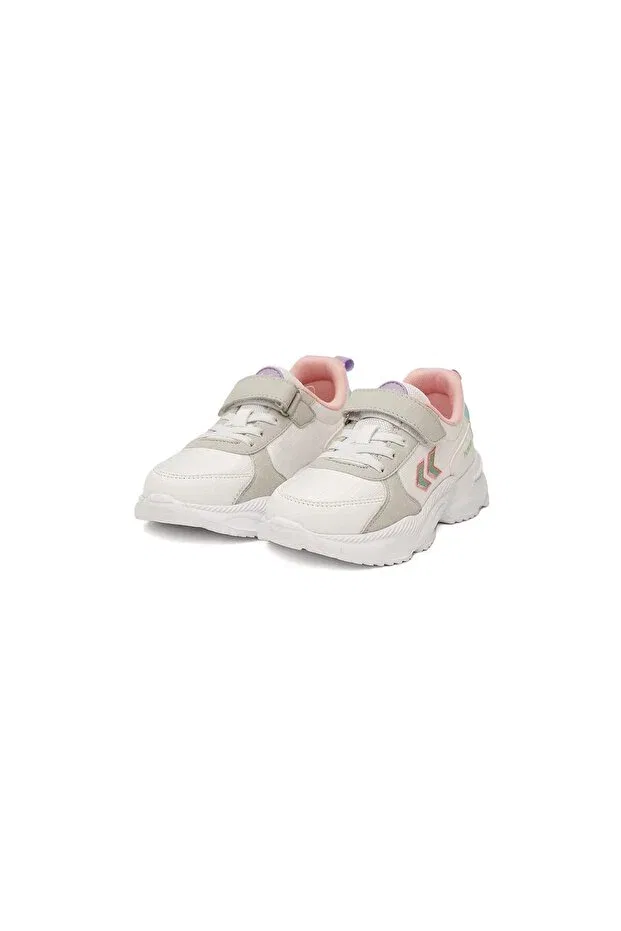 Детские туфли для мальчиков текстильные Hml Lex Jr Hummel, White/Pink — фото 4