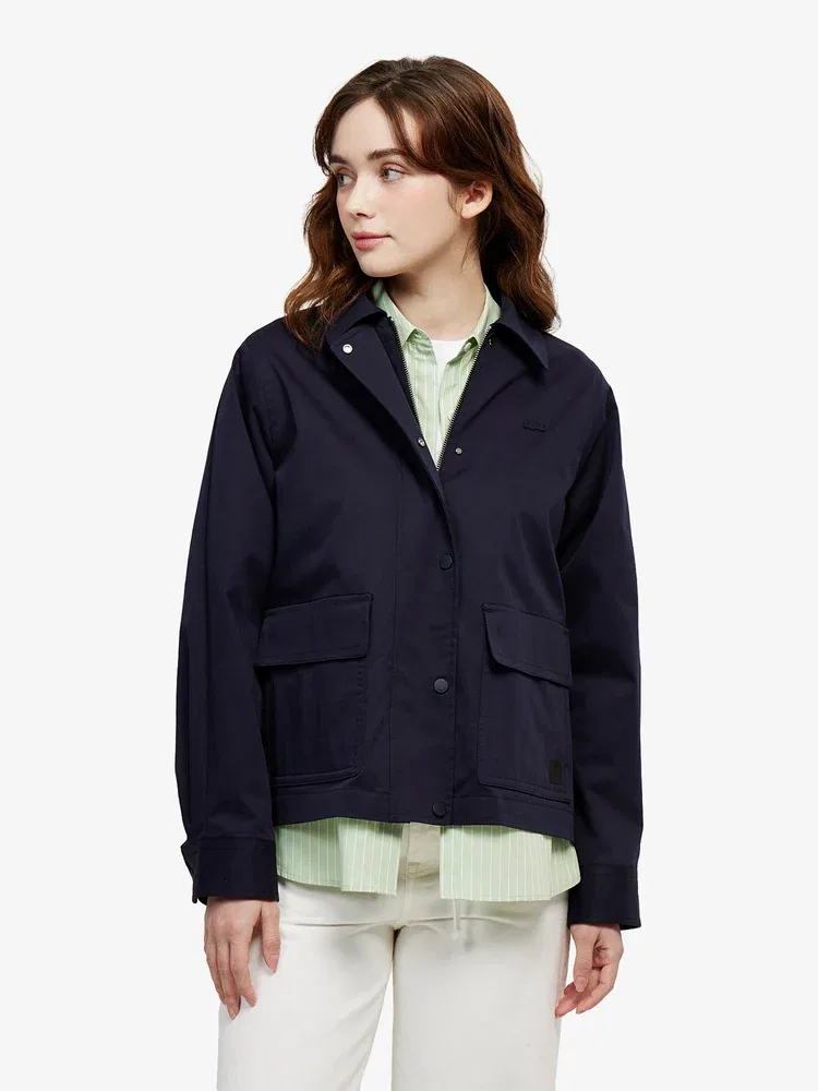 Куртка женская LACOSTE Navy, средней длины, классический крой
