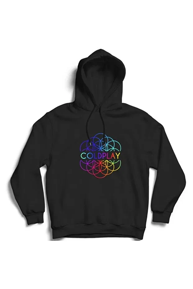 Детское худи с принтом Coldplay v2 The Fame, Black