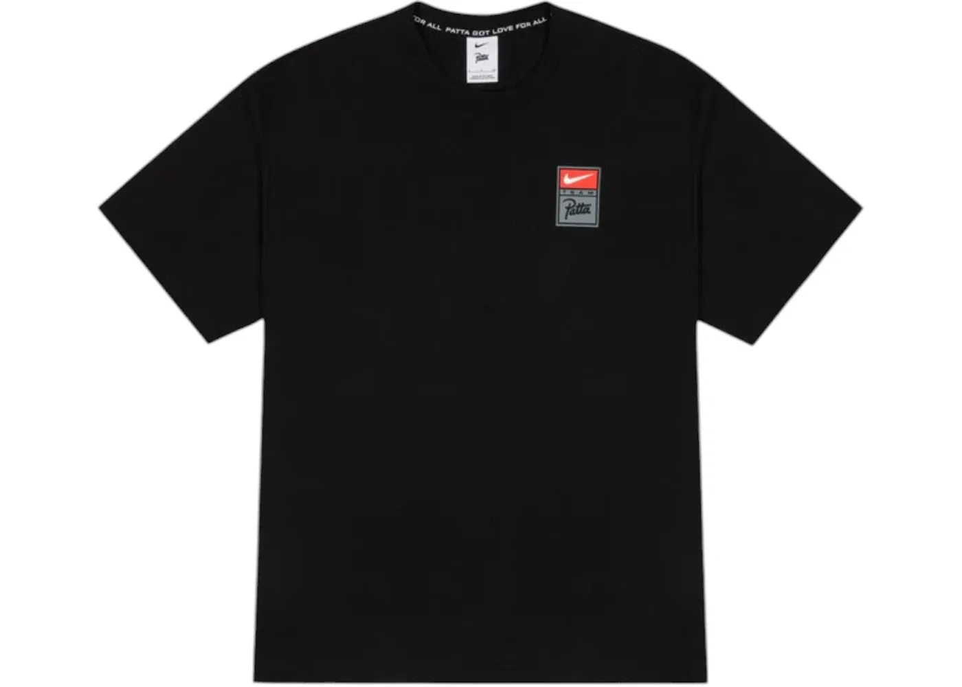Мужская футболка хлопковая Nike x Patta NRG GX T-Shirt (Asia Sizing), Black