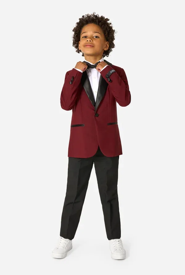 Комплект пиджак и брюки из сатина Opposuits, Dark Red, темно-красный