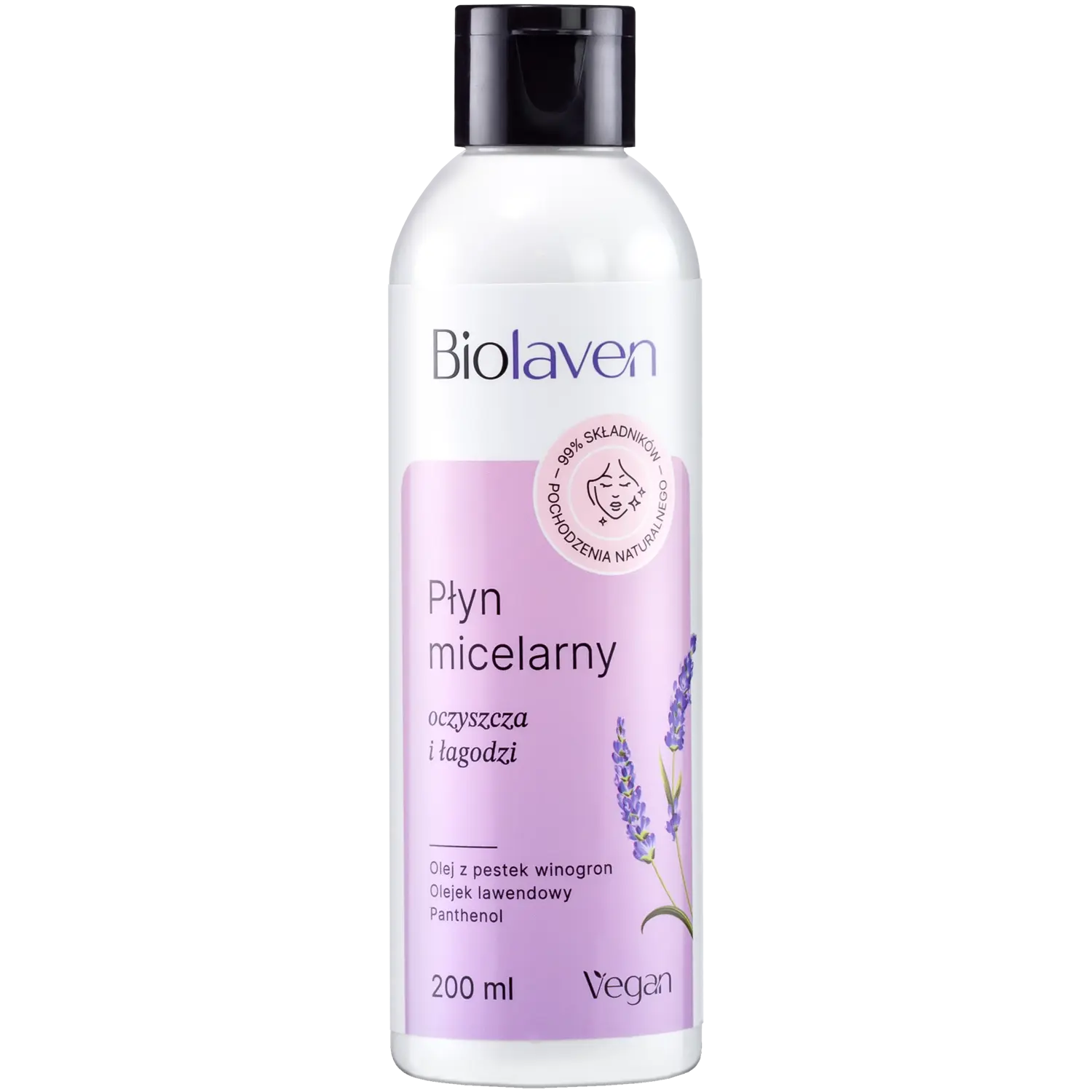 

Biolaven Organic очищающая и успокаивающая мицеллярная жидкость для лица, 200 мл