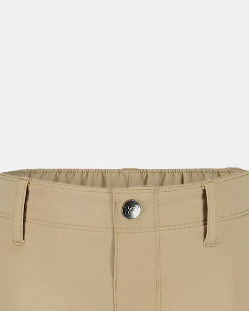 Детские брюки-джоггеры из эластичного твила UA Matchplay UnderArmour, Field Khaki/Castlerock — фото 2