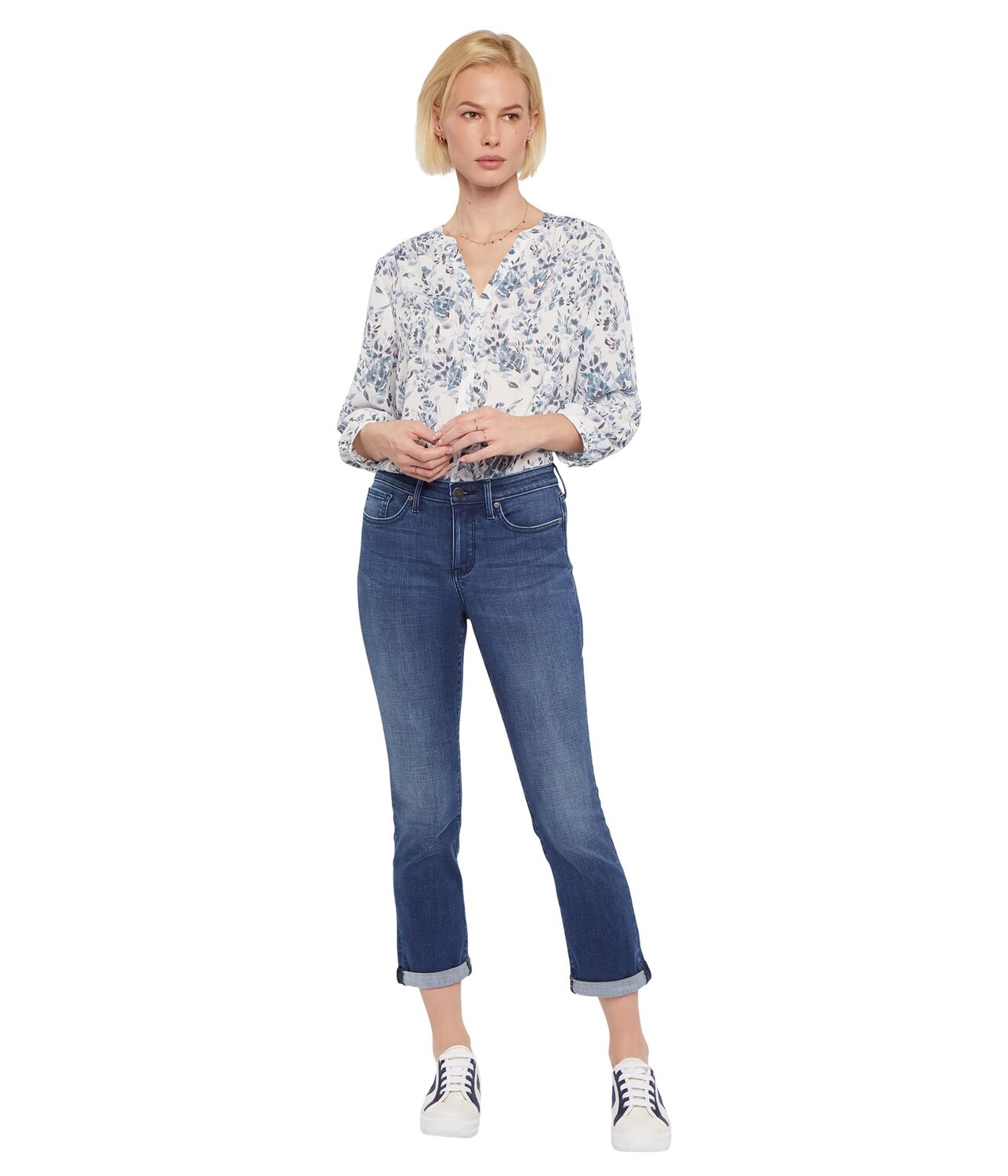 

Джинсы NYDJ, Chloe Capris 1" Cuff in Bluewell
