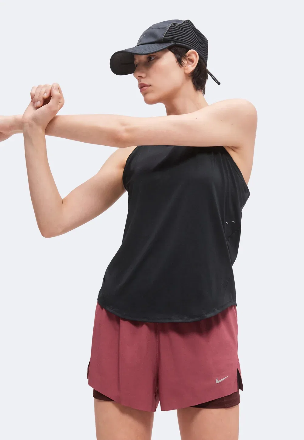 Swift - шорты 2-в-1 Nike Performance, Pink Smoke/Mystic Dates — фото 4