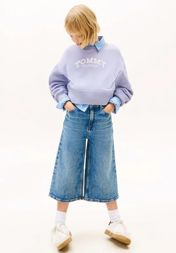 Джемпер из 100% хлопка Jumper Tommy Hilfiger, Periwinkle Dusk
