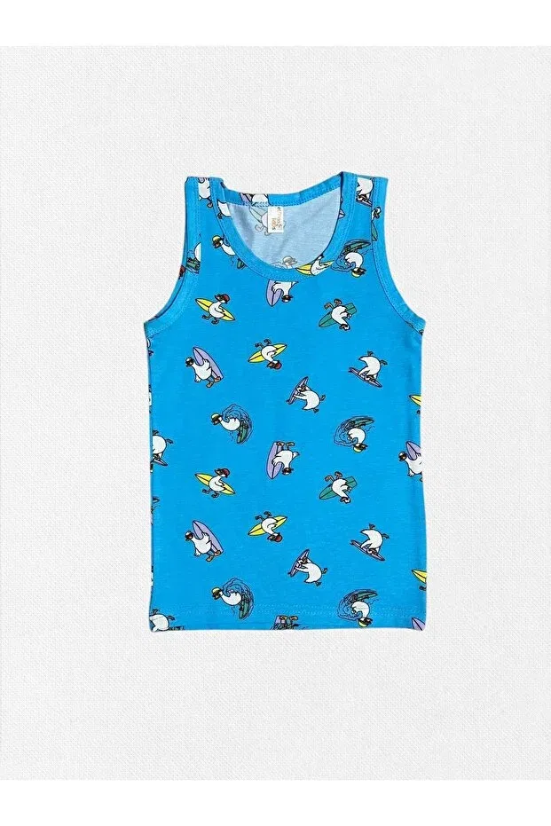 Детское белье для мальчиков хлопковое Surfer Duck Fil Kids, Blue — фото 3