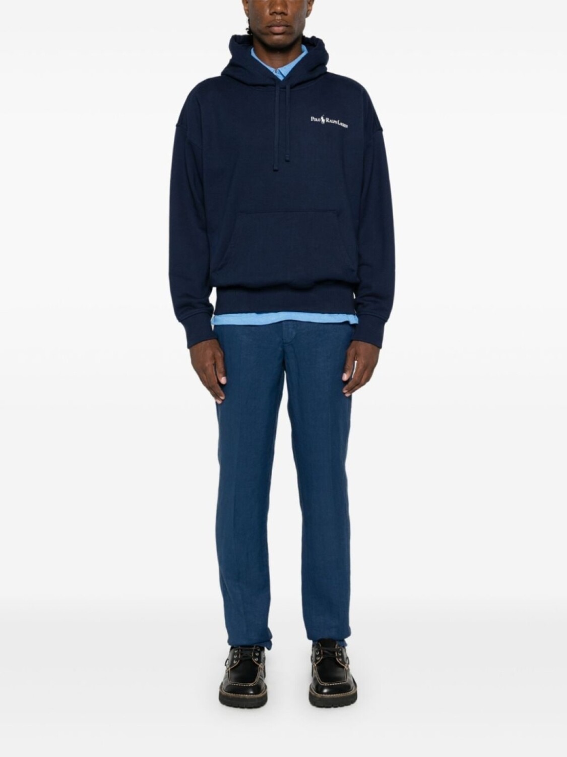 

Polo Ralph Lauren худи с кулиской и логотипом, синий