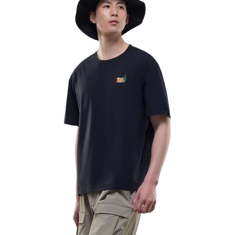 

Anta Мужская базовая черная футболка Outdoor Collection, Черный, Anta Мужская базовая черная футболка Outdoor Collection