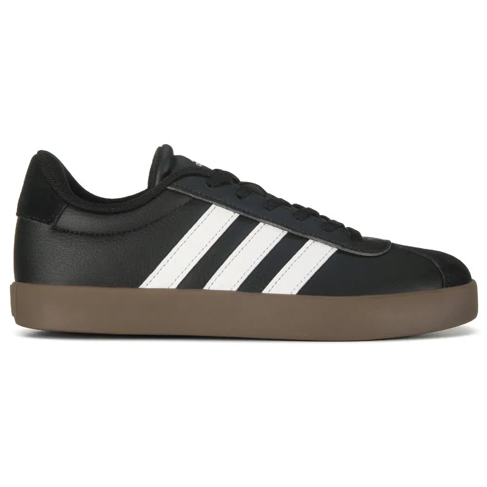 Детские кроссовки VL Court 3.0 Adidas, Black/Gum — фото 2