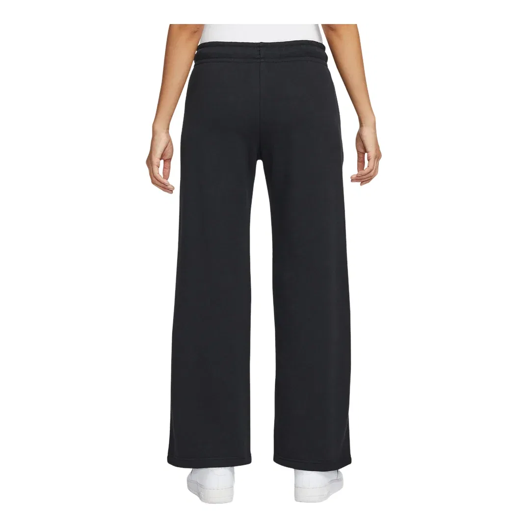 Женские брюки NSW LNY Fleece Wide Leg Pants 'Black' Nike, черный — фото 4