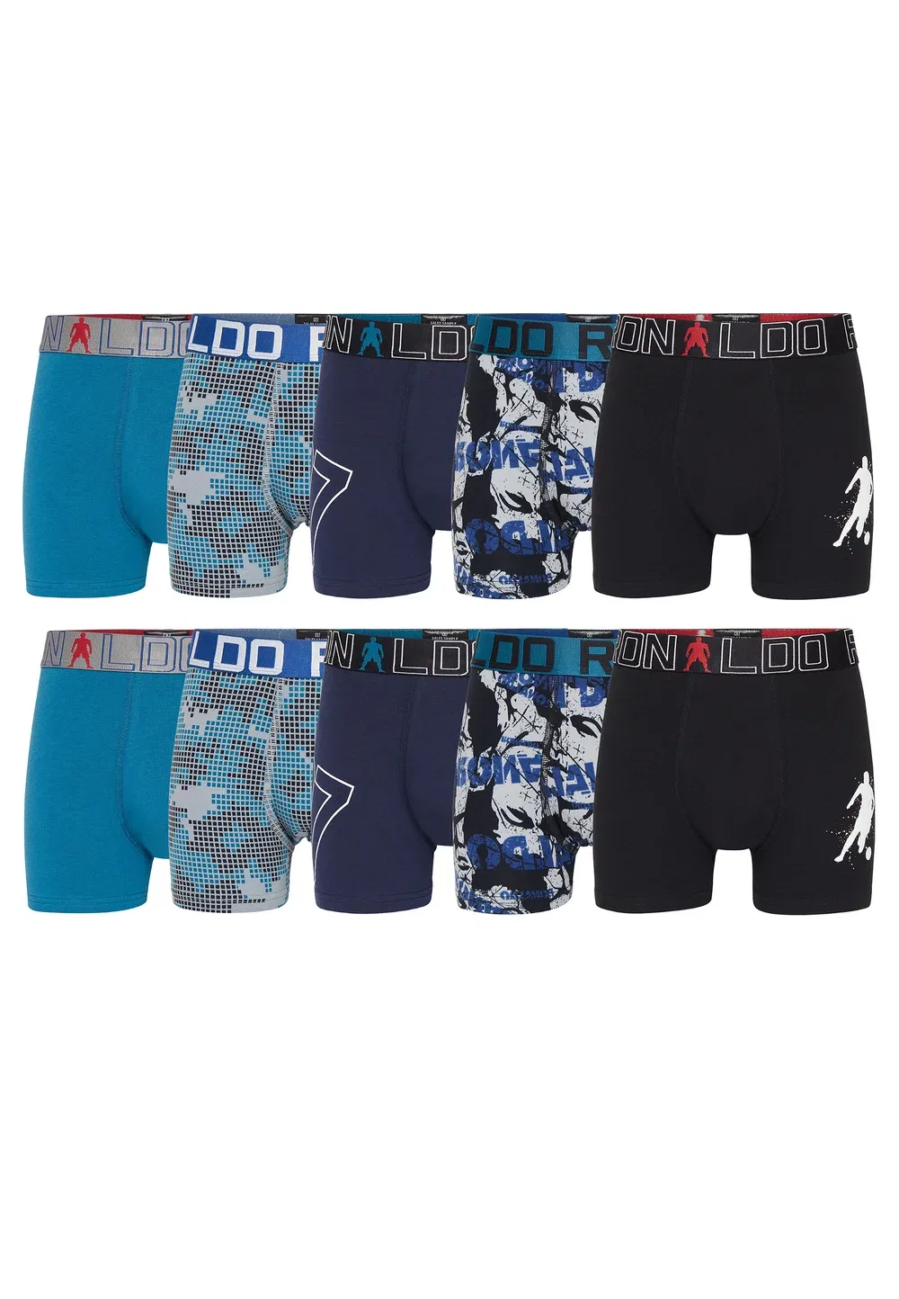 Линейка из 10 штук - боксерские трусы Cristiano Ronaldo Cr7, Mint
