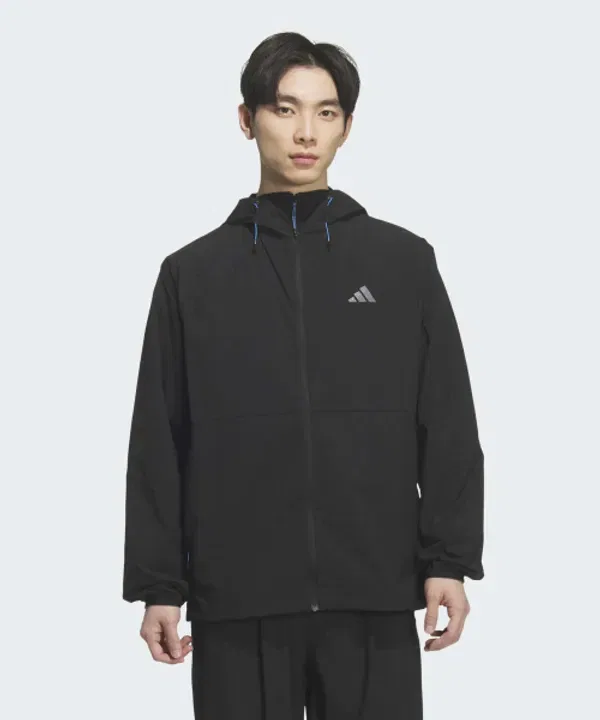 Куртка из нейлона Th lw wv, Adidas, черный