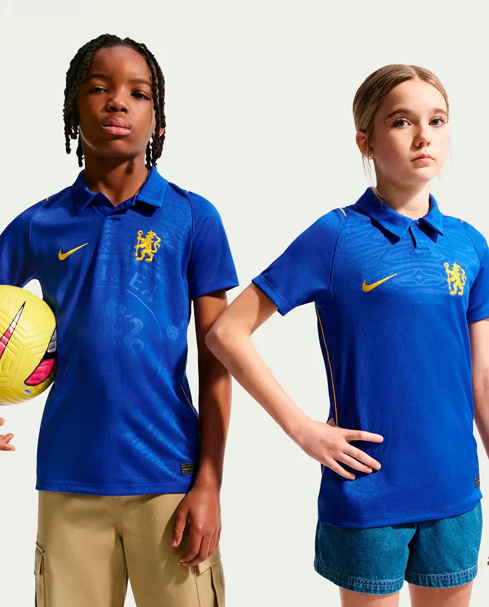 Детская футболка для мальчиков с длинным рукавом Chelsea FC Nike, Azul