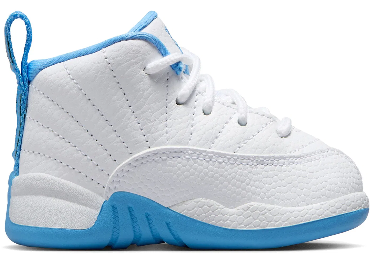 Детские кроссовки lifestyle Jordan 12 Retro Melo Jordan, White/University Blue/Metallic Silver