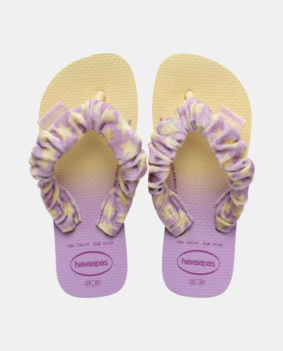 Детские шлепанцы Fluffly Havaianas, Blanco / Morado