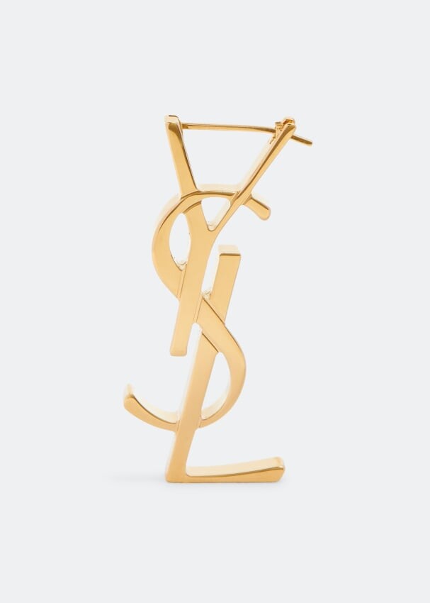 

Серьги SAINT LAURENT Cassandre single earring, золотой