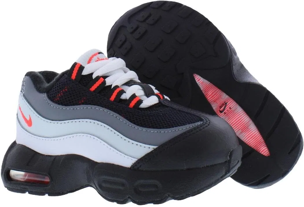 Детские кроссовки для мальчиков Air Max 95 Recraft Nike, White/Infrared — фото 4