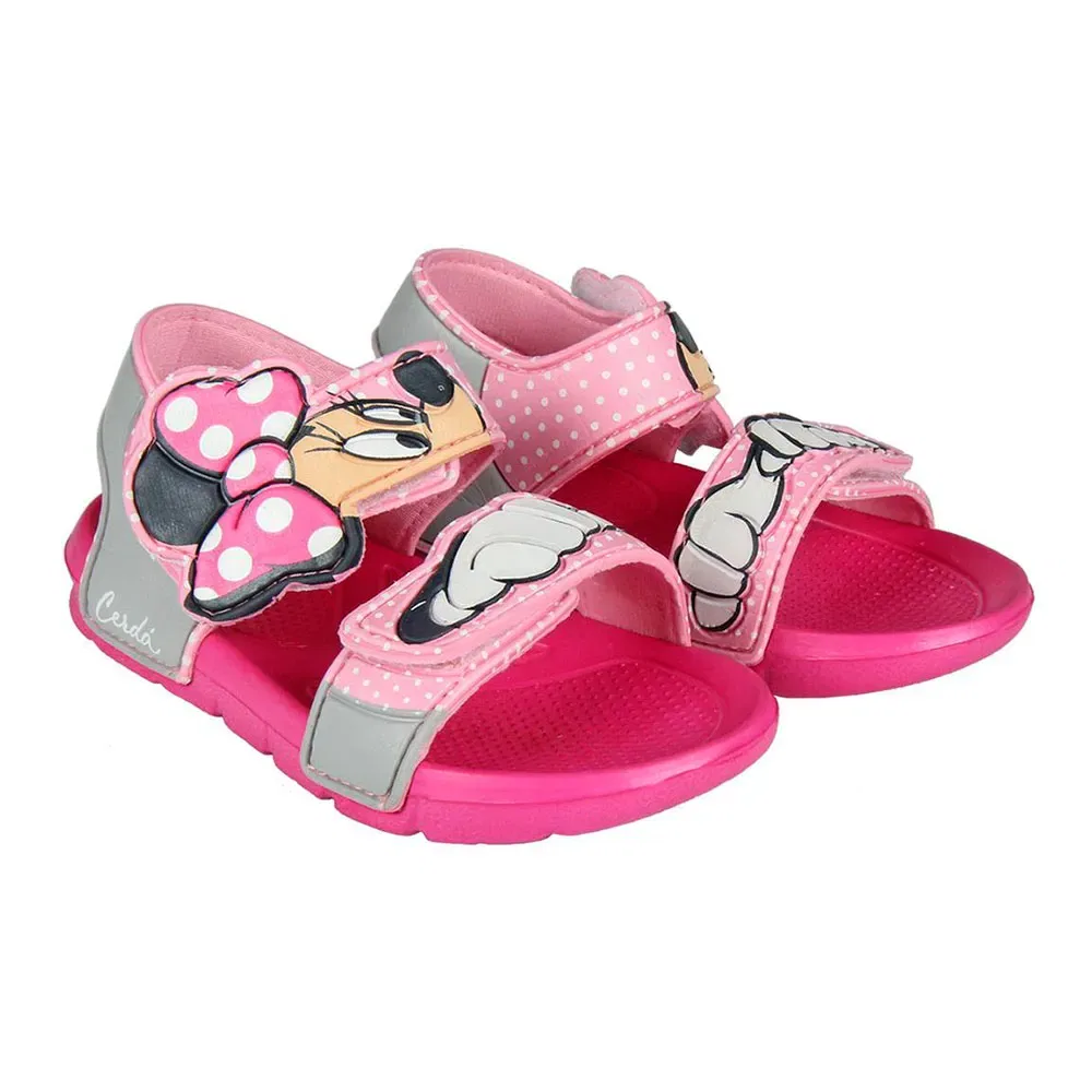 Детские сандалии для девочек с принтом Minnie Disney, Pink