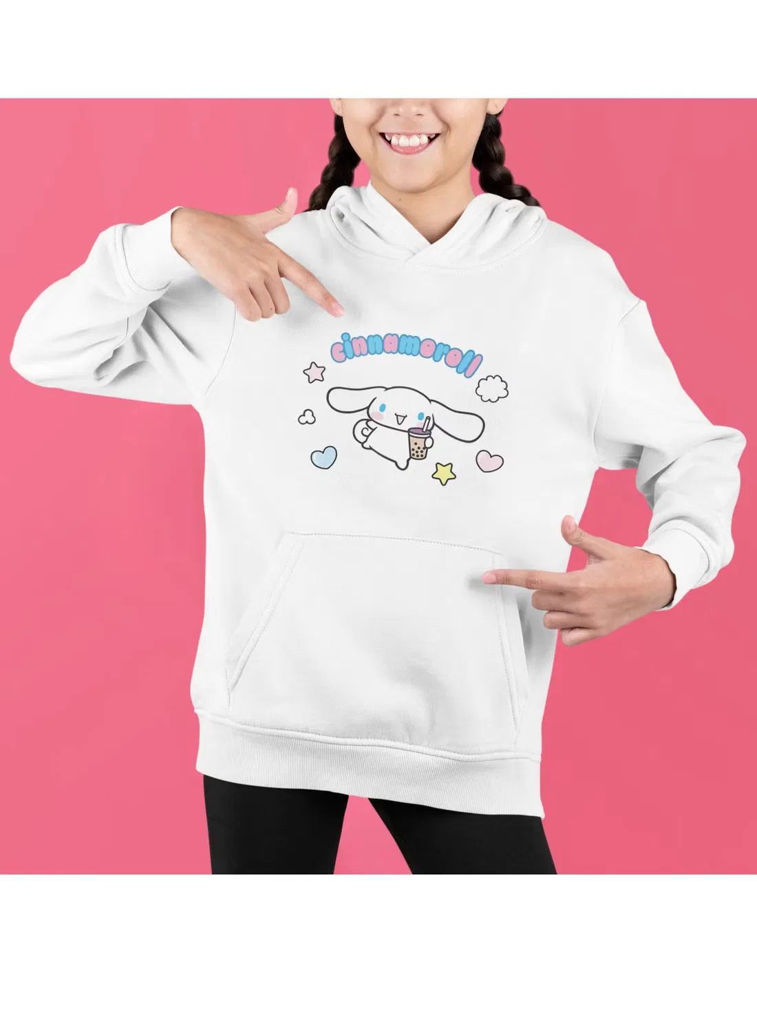 Zoom Худи с принтом Cinnamoroll, белый