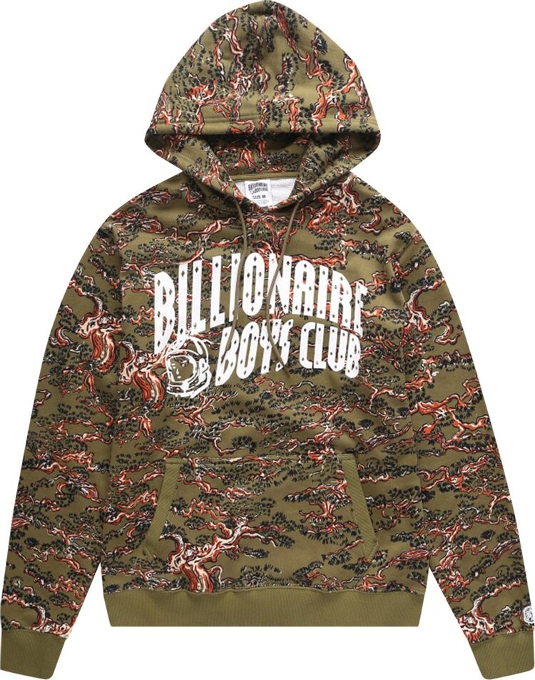 

Худи Billionaire Boys Club Camo Arch Hoodie 'Olive Drab', зеленый