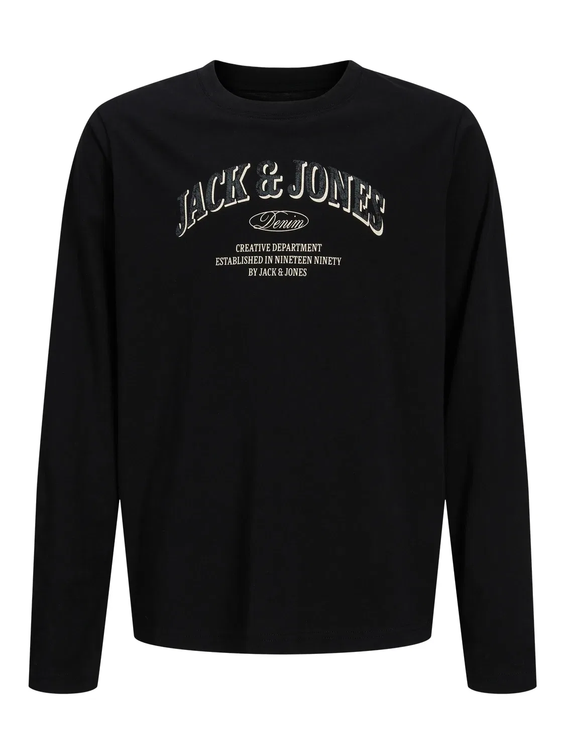 Лонгслив с длинным рукавом Jack & Jones Junior, черный