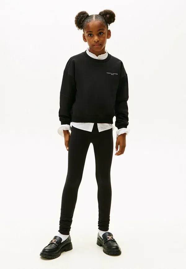 Комплект из хлопка и полиэстера Corp set - leggings Tommy Hilfiger, черный