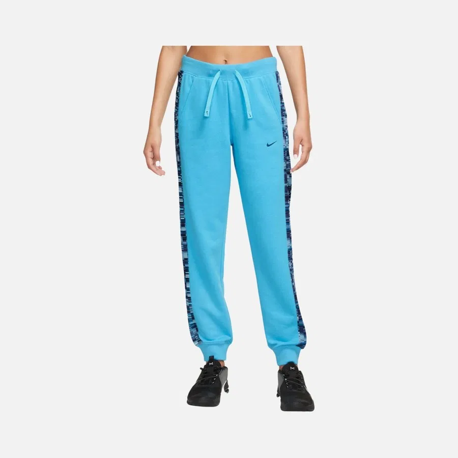 Женские спортивные брюки Nike Pro Dri-Fit Get-Fit French Terry Aop Training, Синий