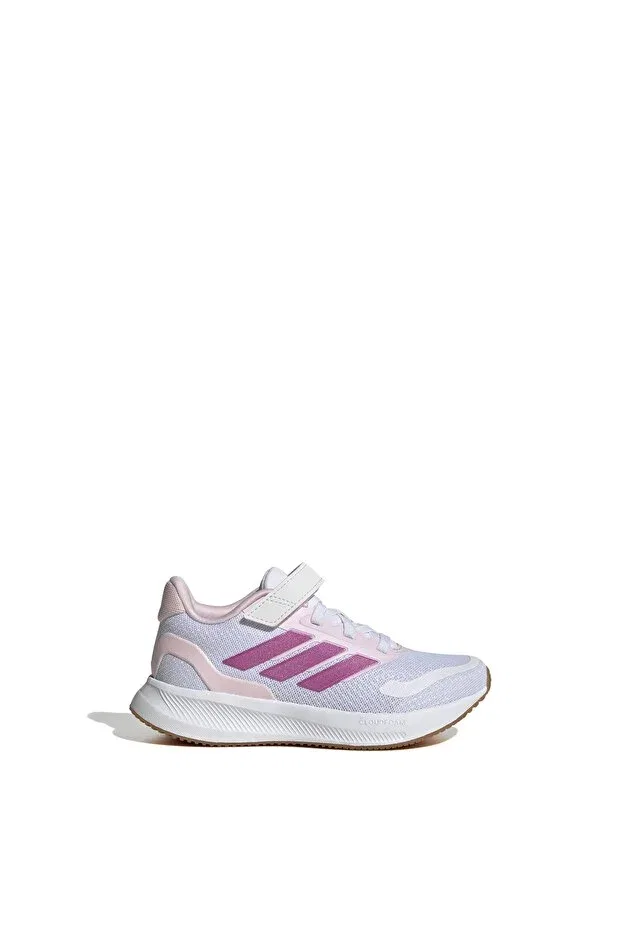 Детские кроссовки для девочек с принтом Runfalcon 5 el c Adidas, Cloud White / Clear Pink / Gum — фото 2