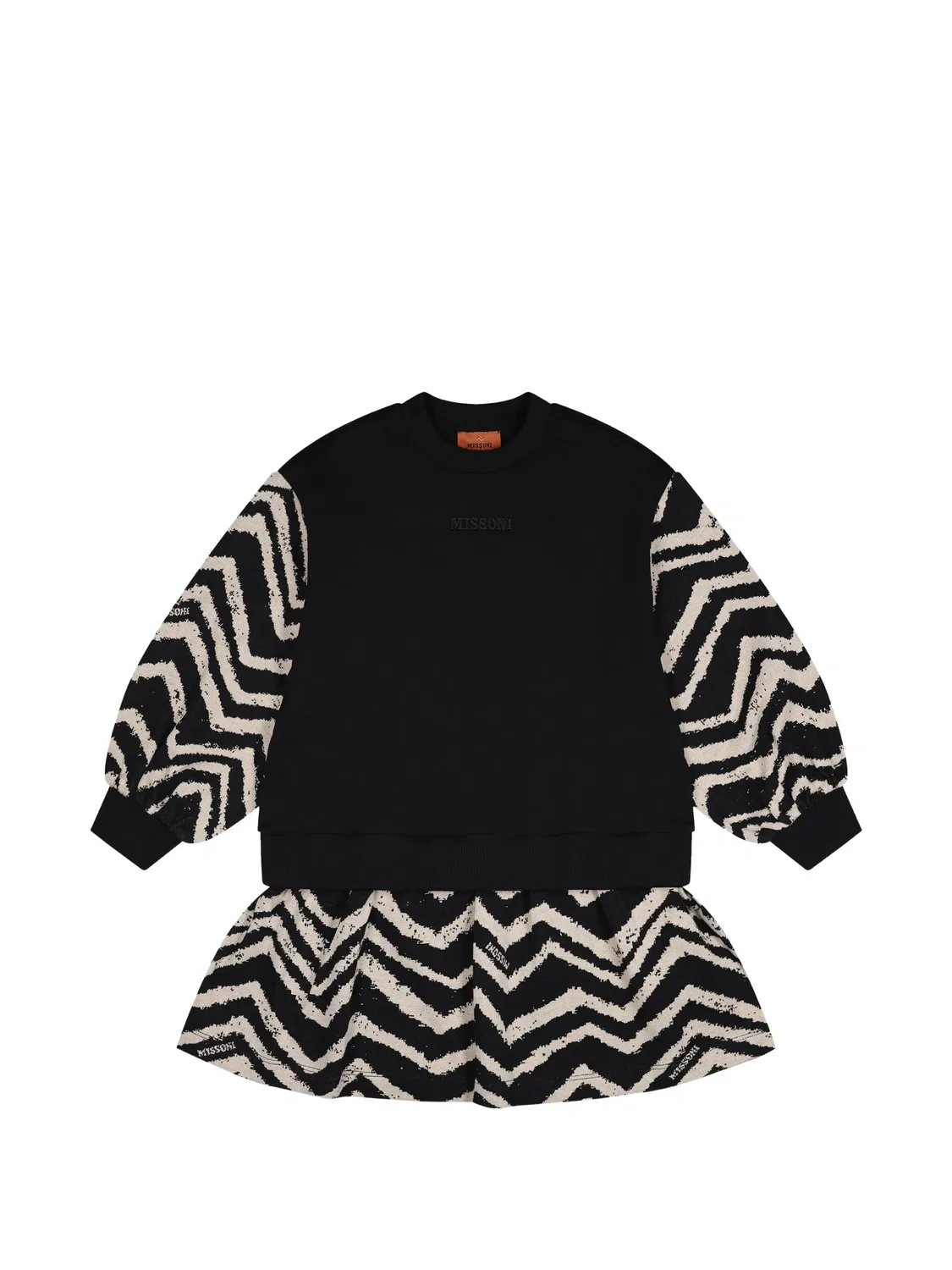 Платье с зигзагообразным принтом Missoni, черный