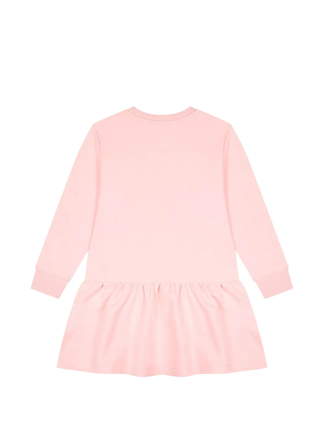 Платье с оборками и принтом Teddy Bear Moschino Kids, розовый — фото 2