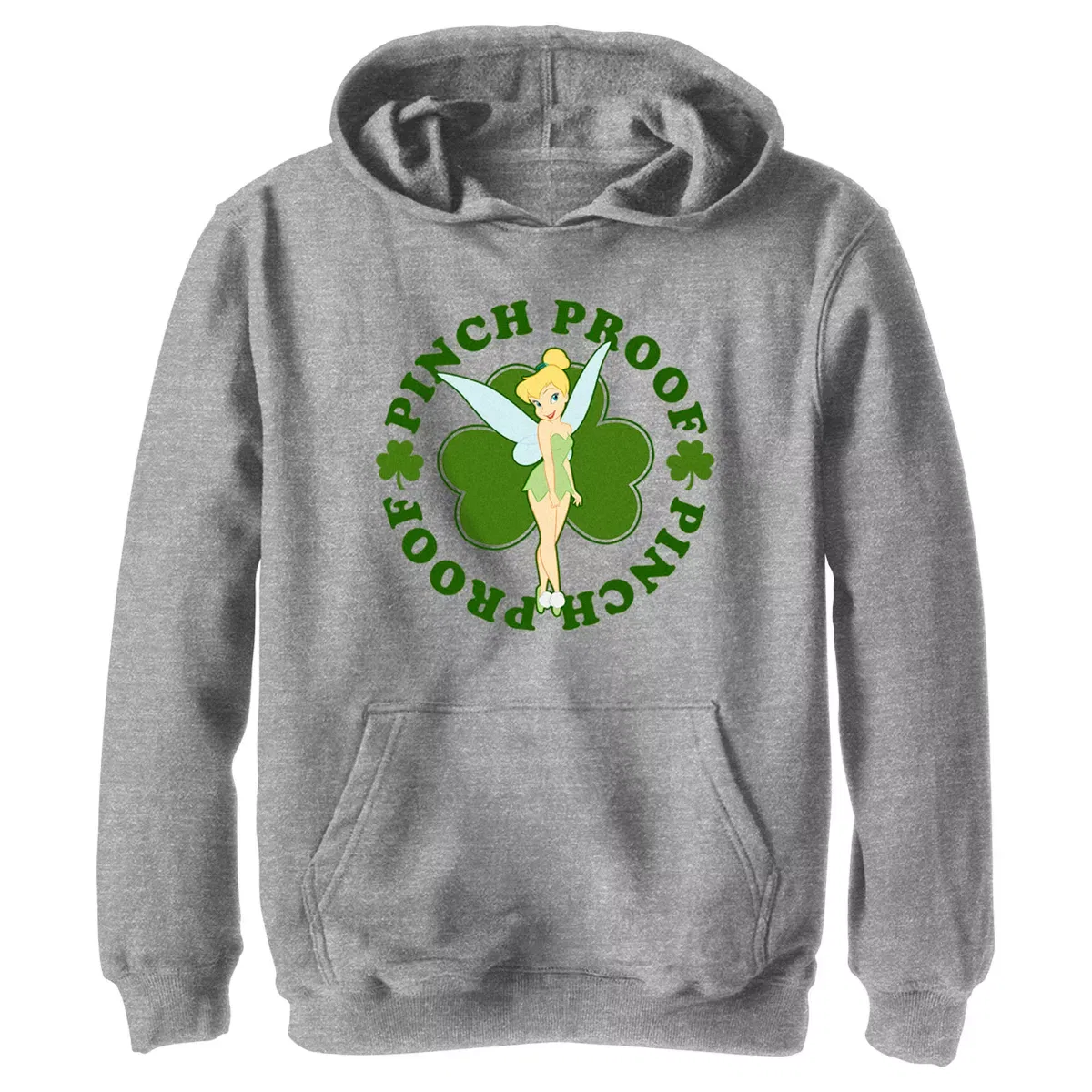 Детский худи для мальчиков с принтом Tinkerbell Pinch Proof Peter Pan, Athletic Heather