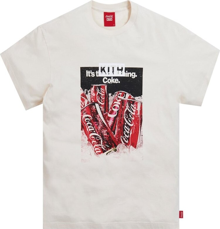 

Футболка Kith x Coca-Cola Chilled Vintage Tee 'Ivory', кремовый, Бежевый, Футболка Kith x Coca-Cola Chilled Vintage Tee 'Ivory', кремовый
