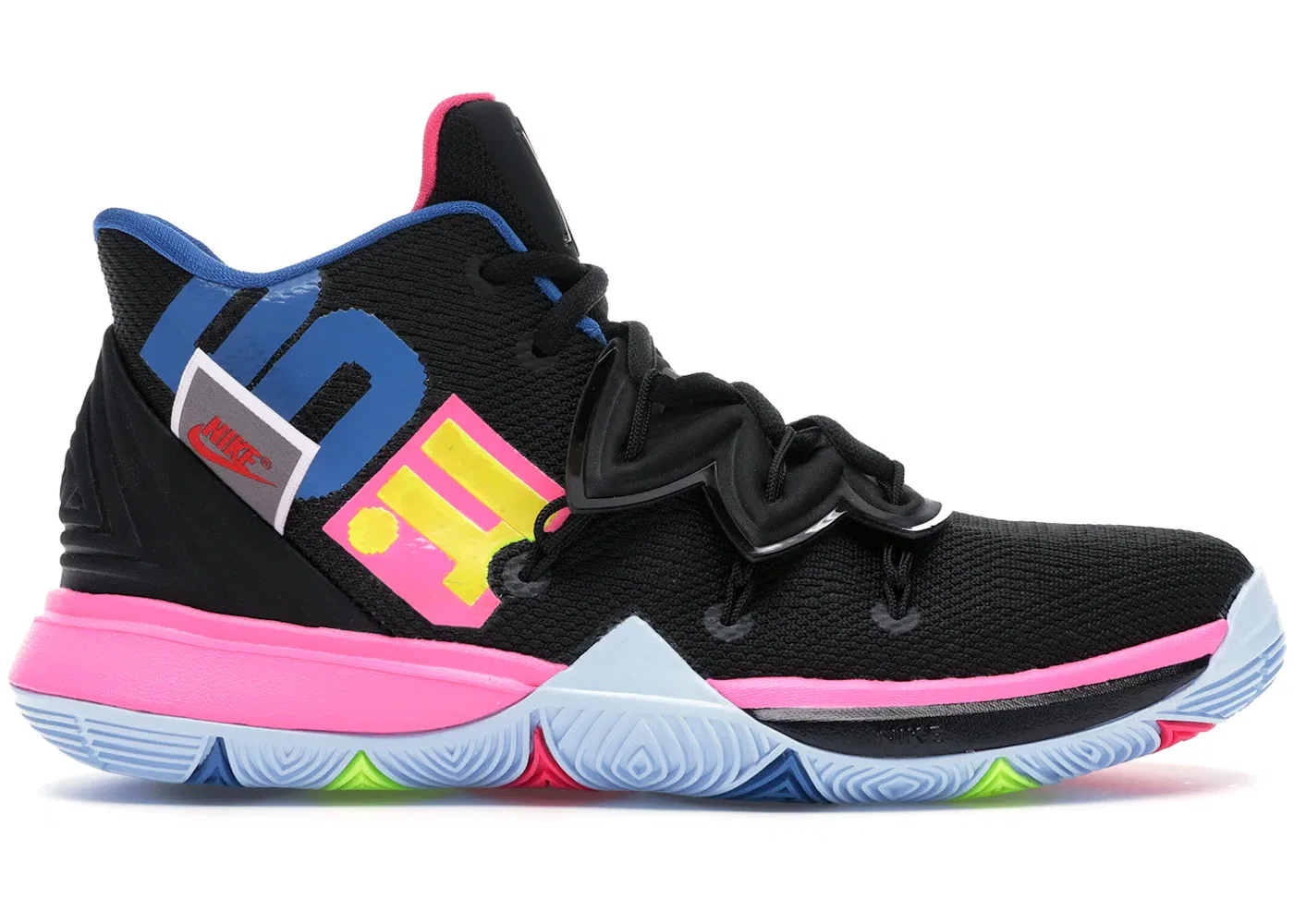 Детские кроссовки для баскетбола Nike Kyrie 5 Just Do It (GS) Nike, Black/Volt-Hyper Pink