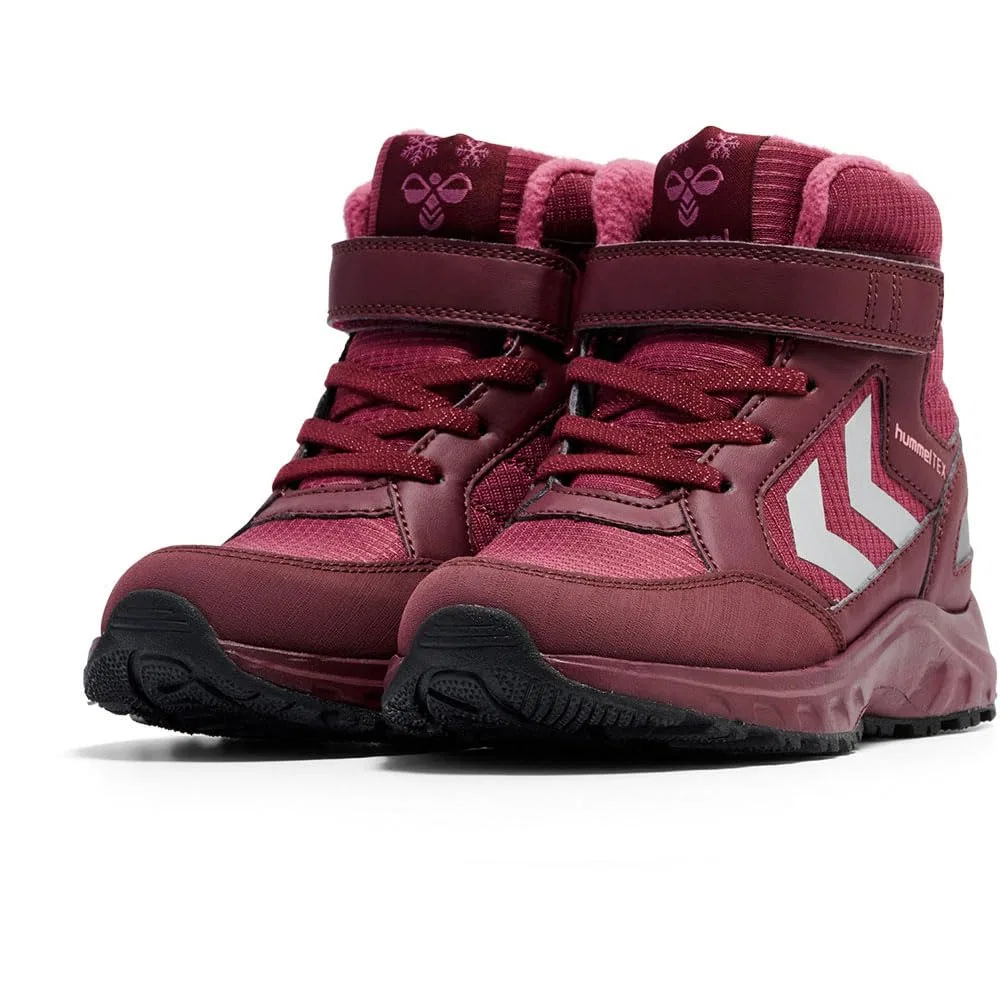 Детские ботинки для мальчиков водонепроницаемые hummel Explorer Tex JR hummel, Red — фото 3