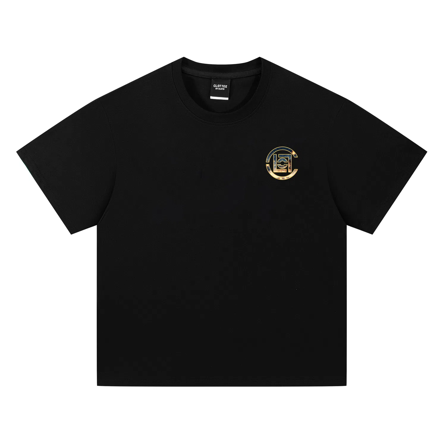 Детская футболка с круглым вырезом и прямым кроем CLOT, Black — фото 3