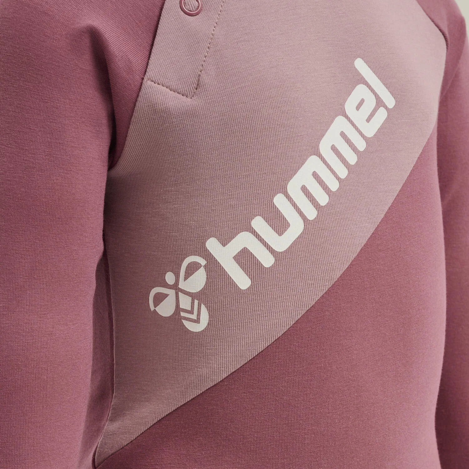 Детский боди с длинным рукавом для девочек Seoul Hummel, Rosa — фото 4
