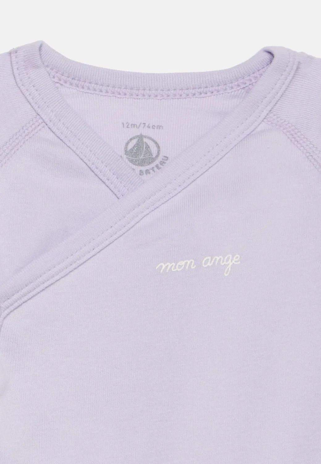 Bebe Couche Bodys Naiss, 3 шт. - боди Petit Bateau, Liliac — фото 4