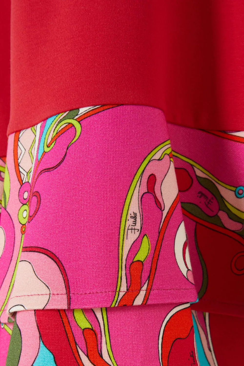 Платье-футболка с принтом и воланами Emilio Pucci — фото 3