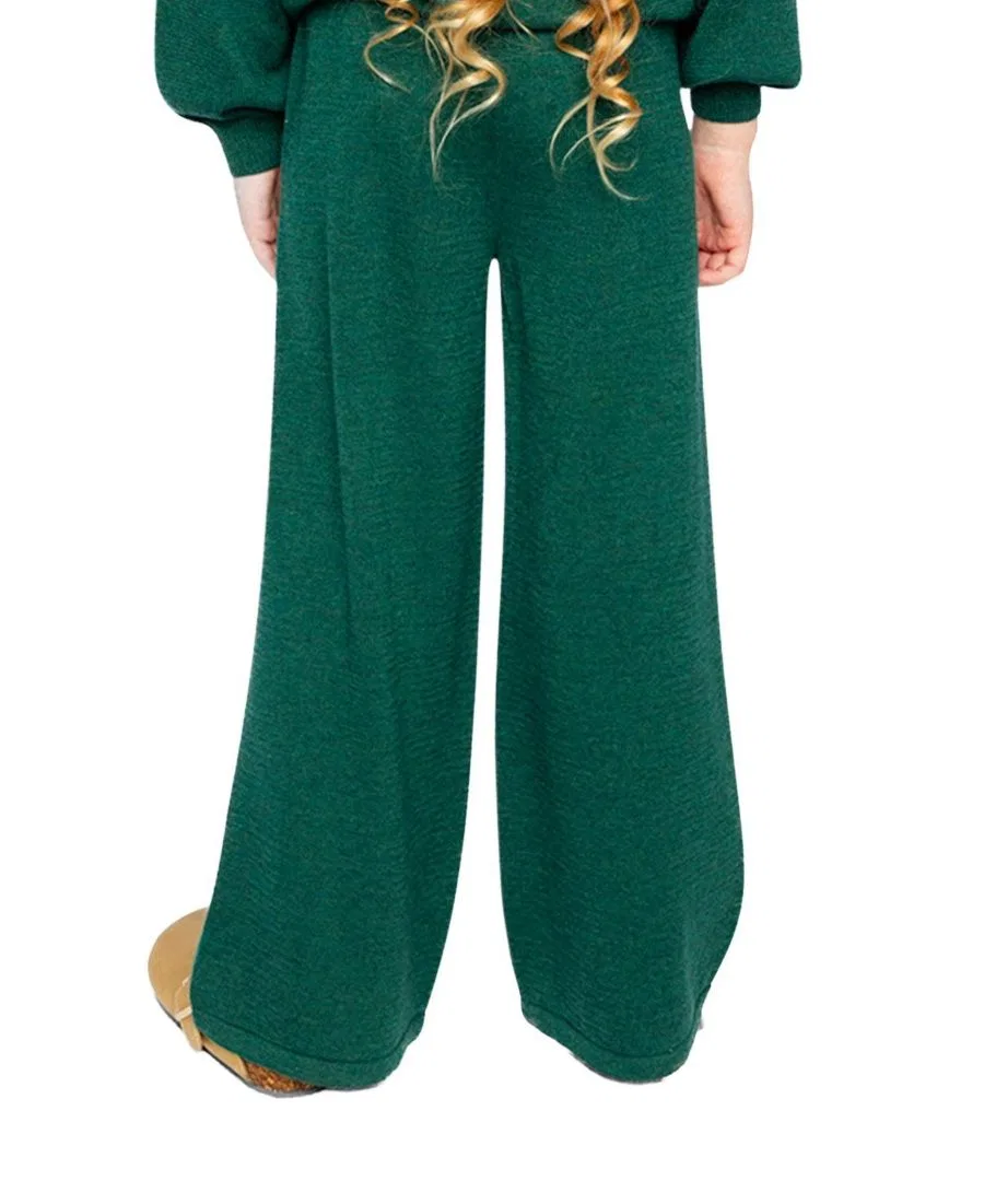 Брюки клеш с принтом Frosted Strawberry Deux par Deux, Jasper Printed Green — фото 4