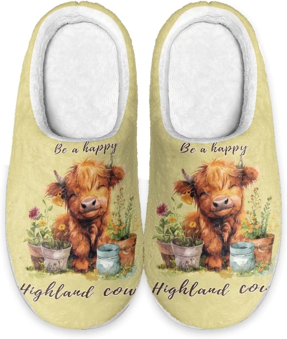 

Тапочки для мужчин, размер 6-7, моющиеся, с рисунком животных, для дома Cugasmaru, Cute Cow