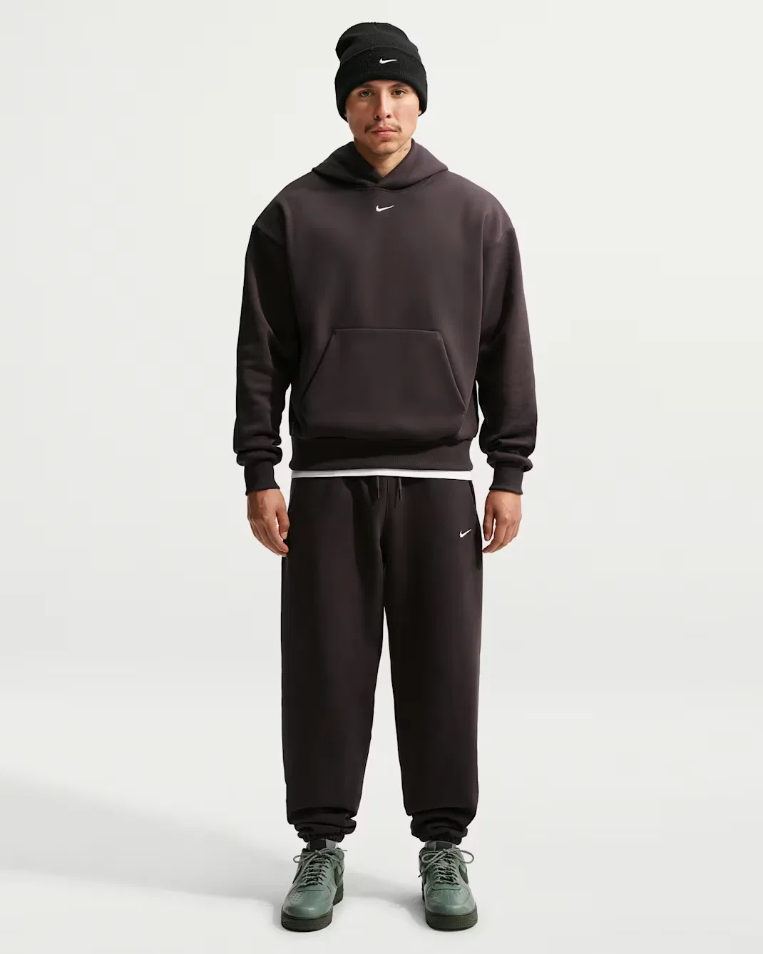 Мужские брюки с манжетами Nike Solo Fleece, Velvet Brown/Sail