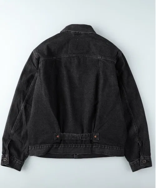 Мужская джинсовая куртка-тракер с принтом Levi's TYPE I Trucker, Black — фото 2